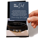 Gift for Dad - Love You Forever Engraved Bracelet