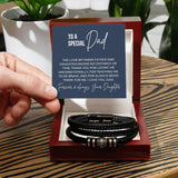 Gift for Dad - Love You Forever Engraved Bracelet