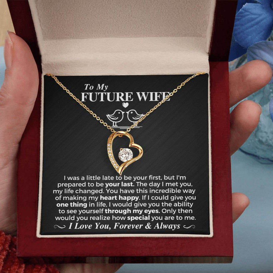 Future Wife - 18k Yellow Gold Heart Pendant Necklace