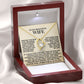 To My Beautiful Wife -  You are the Love of My Life - 18k Yellow Gold Finish Forever Love Necklace