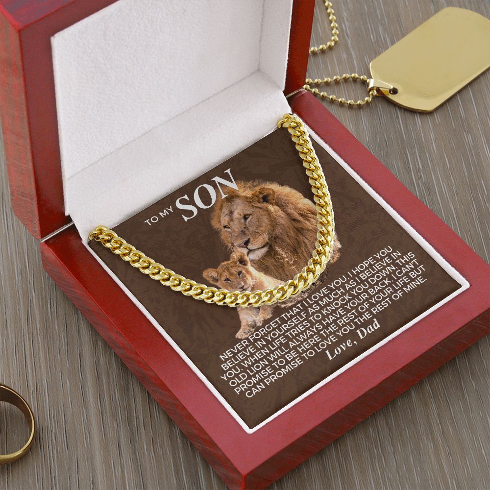 (Almost Sold Out) To My Son From Dad - Cuban Link Chain