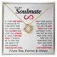 (Almost Gone) To My Soulmate - Love Knot Gold Necklace