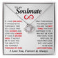 (Almost Gone) To My Soulmate - Love Knot Gold Necklace