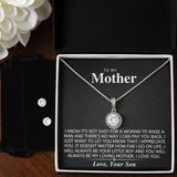 (Limited Time Offer) Gift for Mother from Son - 14K White Gold Finish Jewelry Set