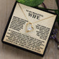 To My Beautiful Wife -  You are the Love of My Life - 18k Yellow Gold Finish Forever Love Necklace