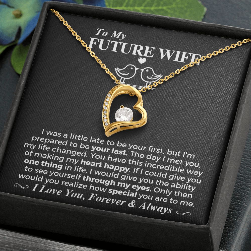 Future Wife - 18k Yellow Gold Heart Pendant Necklace